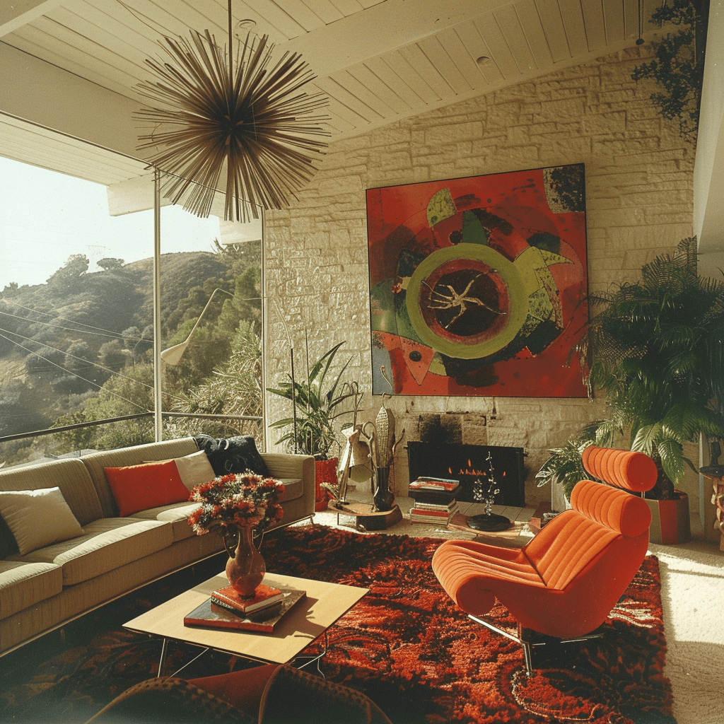1970s living room retro decor home11
