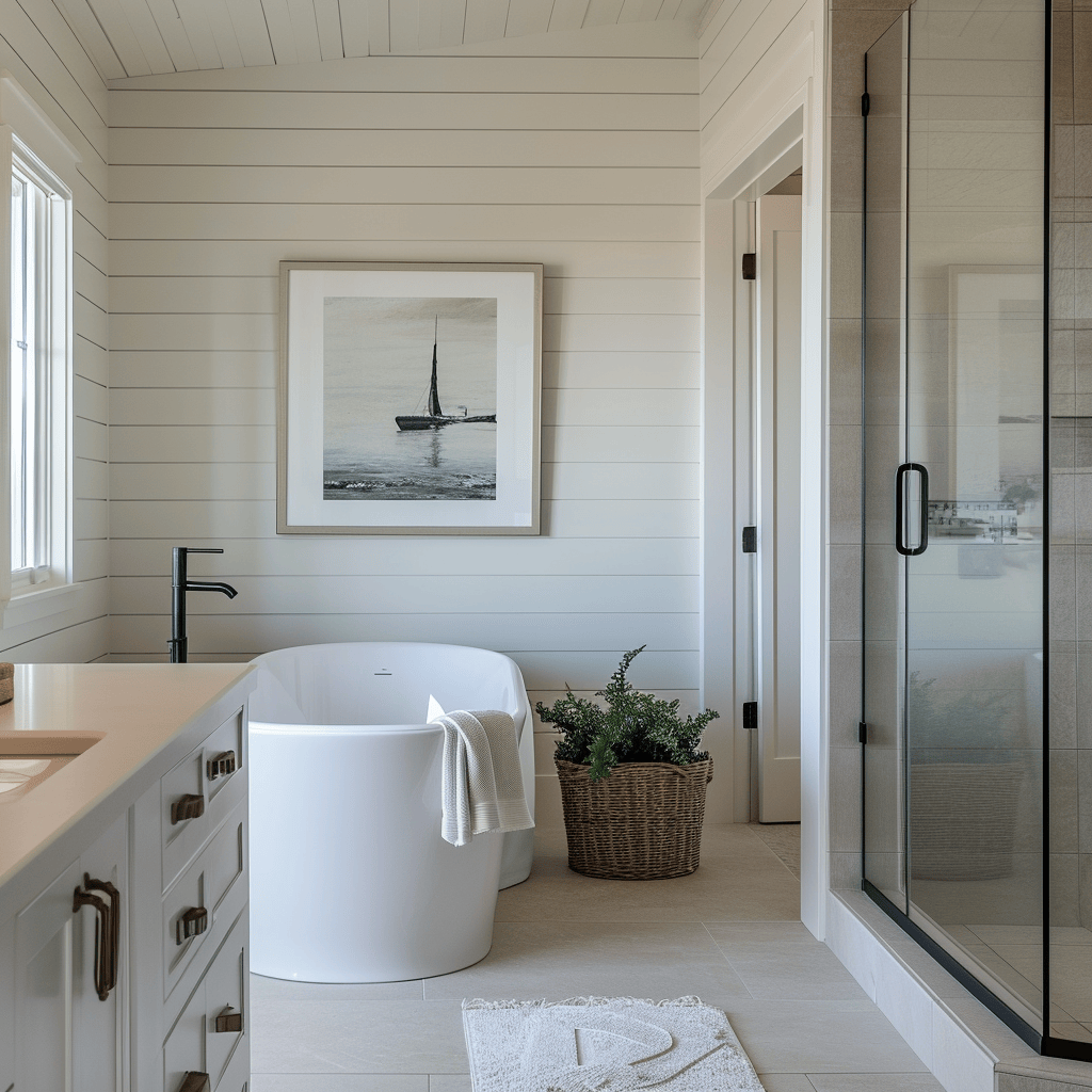 31 Coastal Bathroom Designs That Evoke Sea-Side Serenity