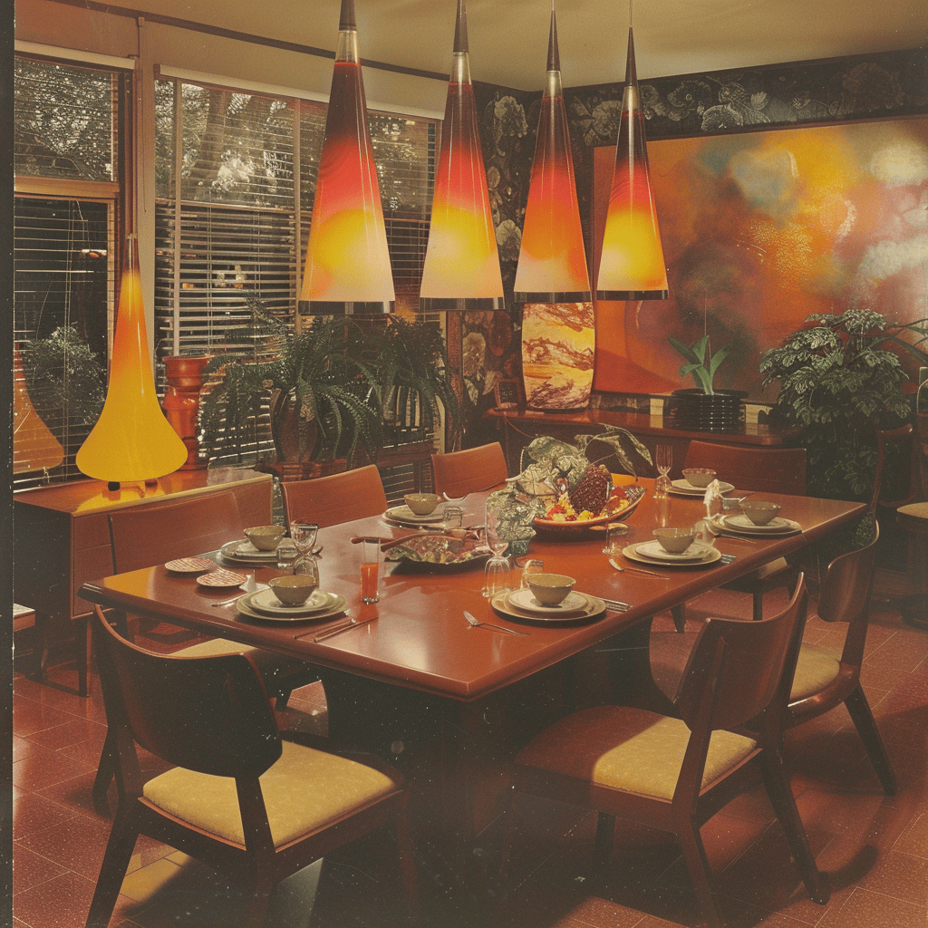 70s dining room lighting
