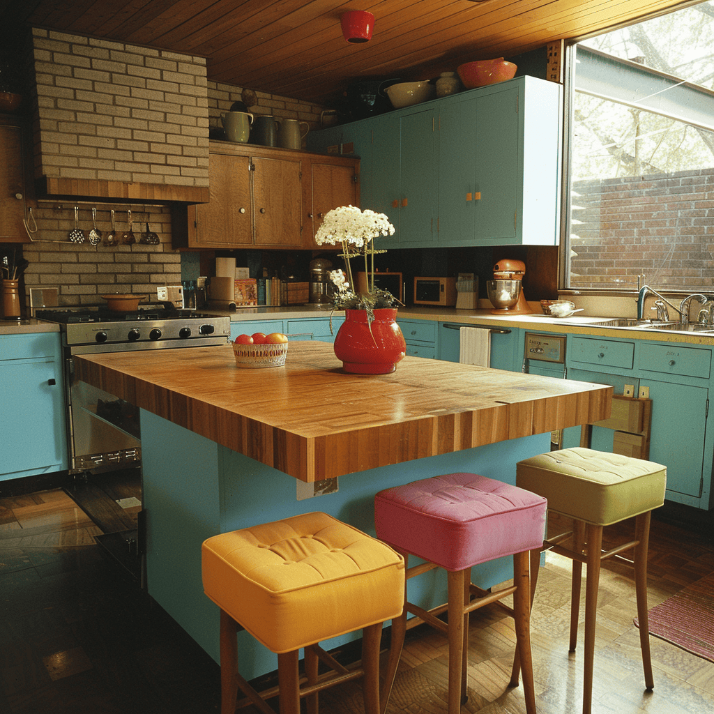70s kitchen island