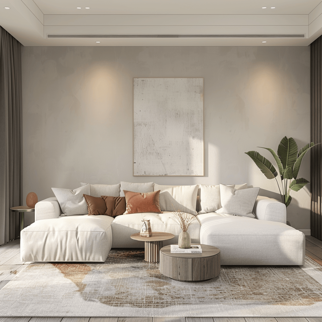 A minimalist living room design contributes to a more peaceful and organized home environment, reducing visual distractions and promoting a sense of tranquility
