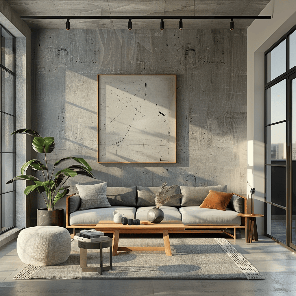 A minimalist living room that stays true to its design principles through the regular assessment and editing of belongings, ensuring that each item serves a purpose or brings joy