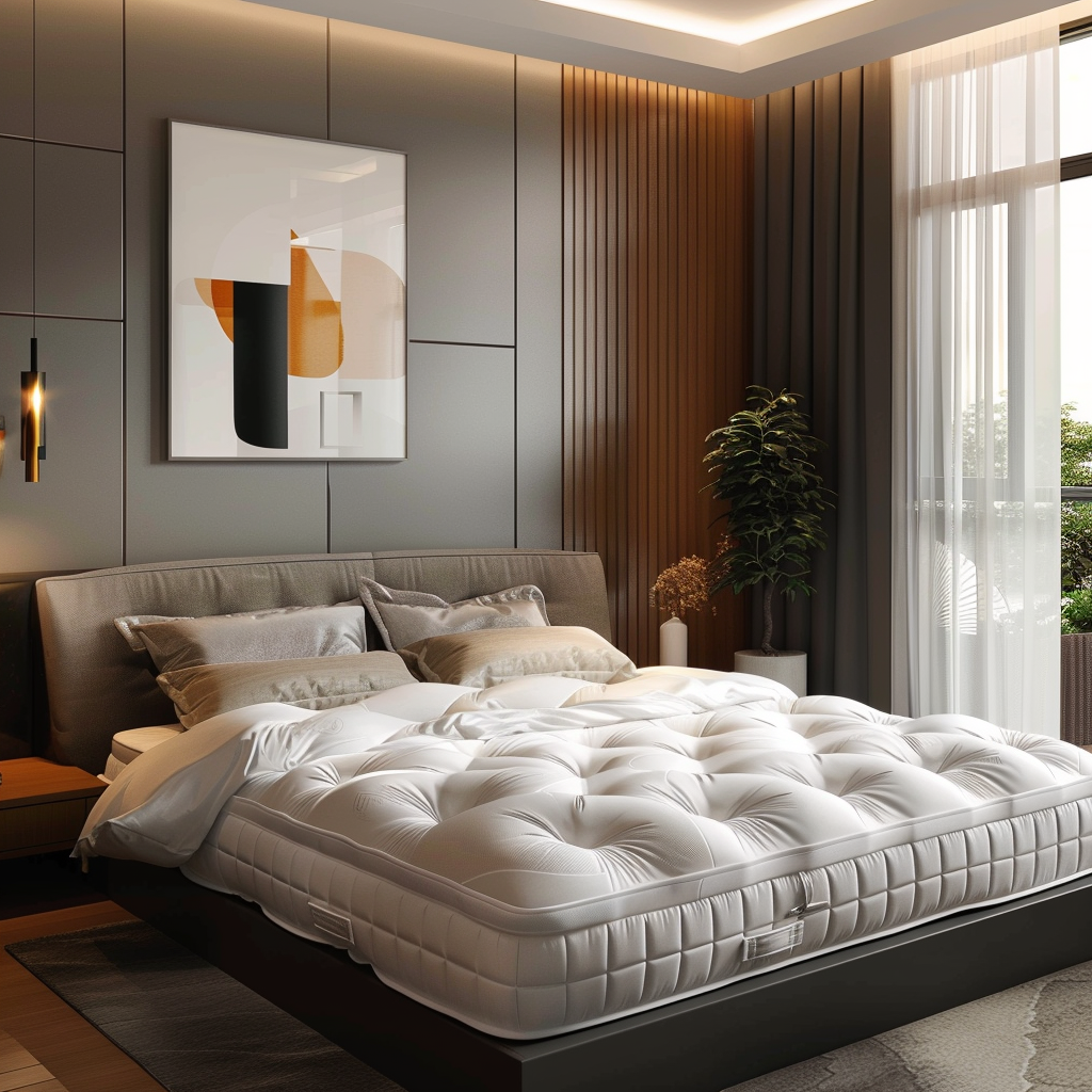 A_modern_bedroom_with_a_plush_mattress_topper_and_high-quality_bedding_creating_a_cloud-like_sleeping_experience1