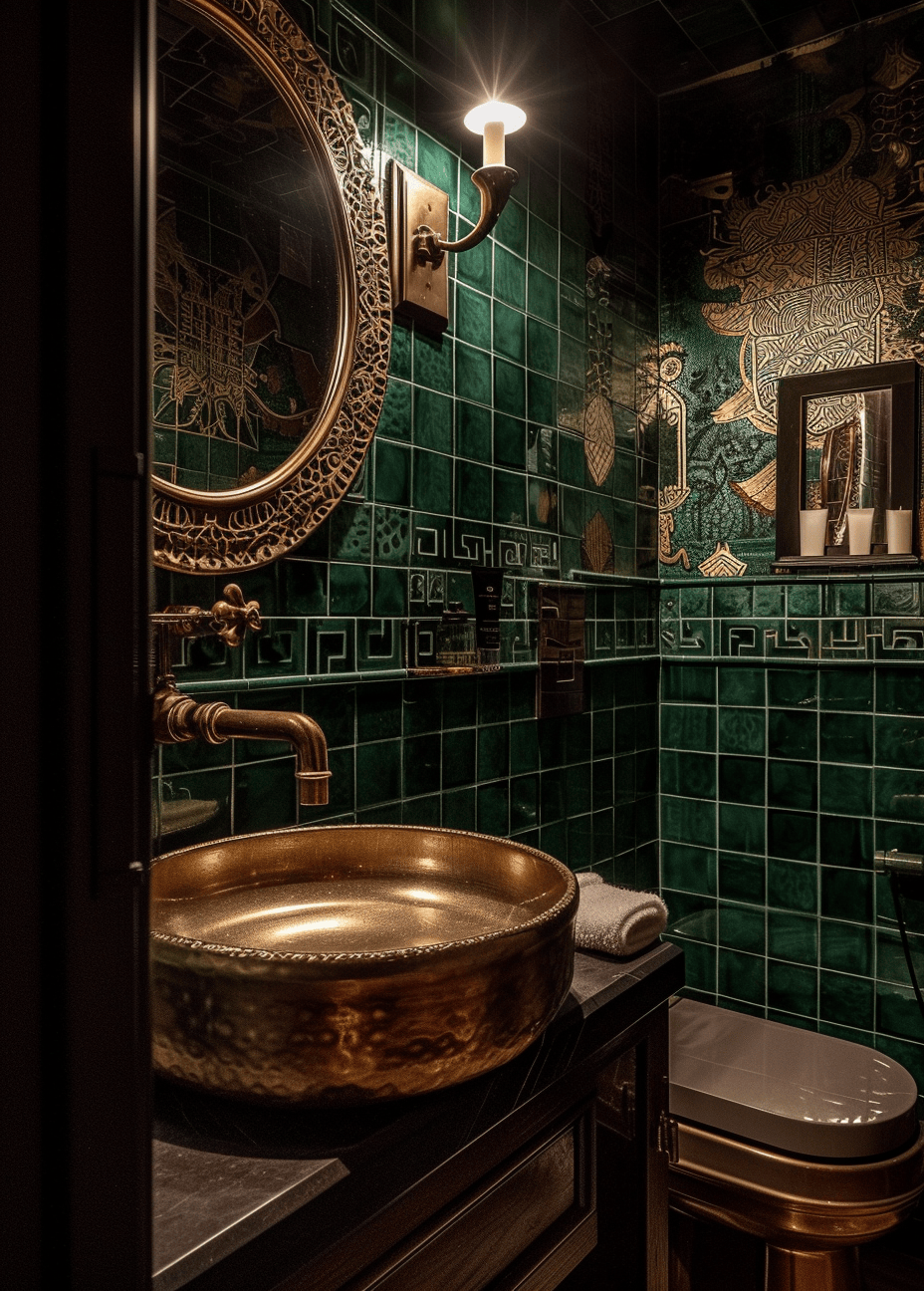 Art Deco bathroom design ideas inspired by the luxurious and glamorous style of the 1920s