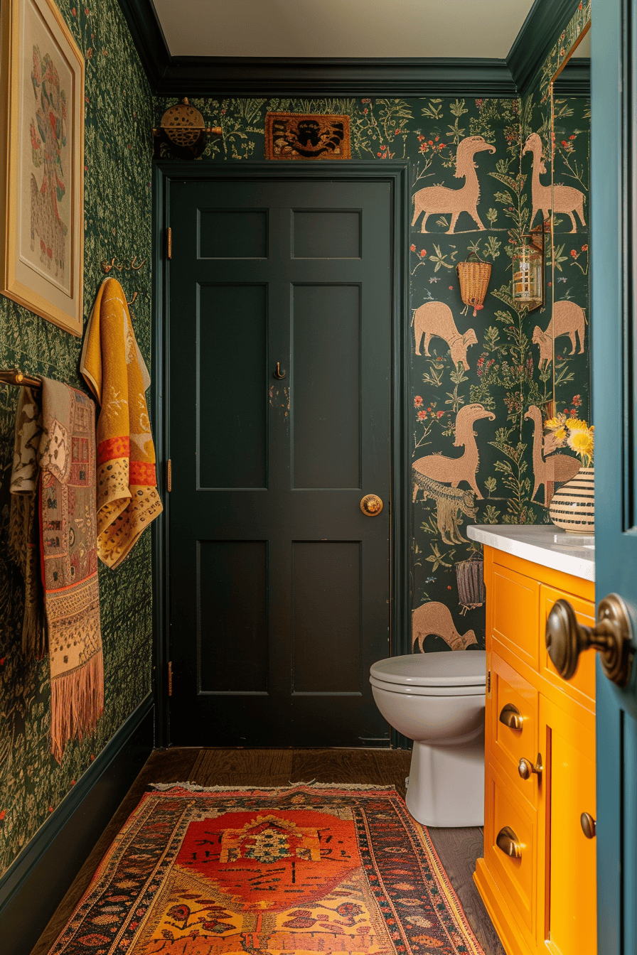 Art Deco bathroom lighting from the 1920s enhancing the space with vintage charm and style