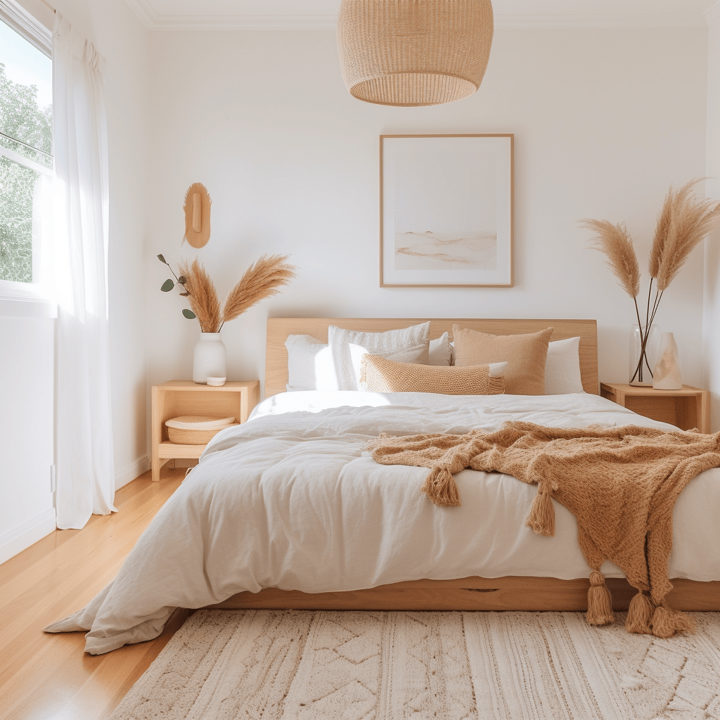 Beautiful coastal bedroom pictures above the bed capturing the spirit of the beach