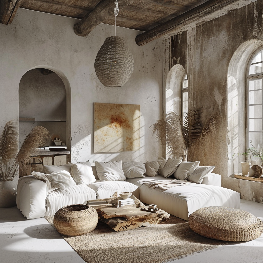 Boho chic living room ideas with an emphasis on comfort and personal expression