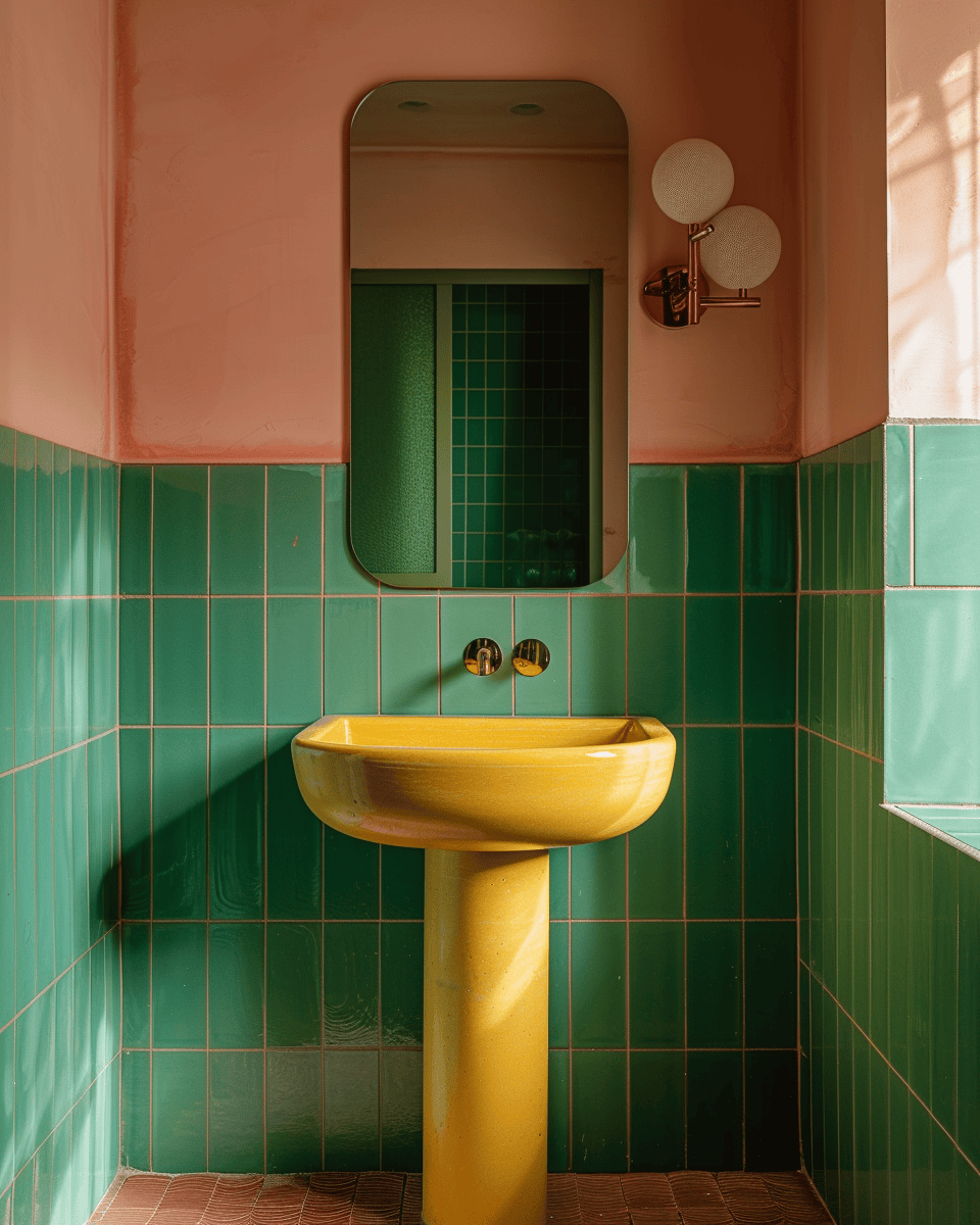 Bringing back 70s bathroom design with timeless elegance and retro vibes