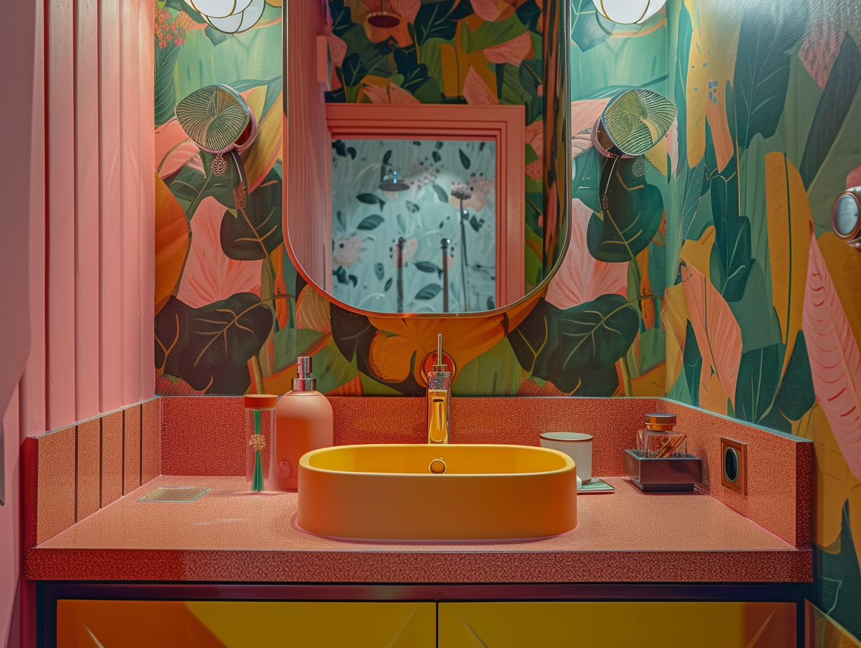 Bringing retro design into the 21st century with 70s bathroom vision