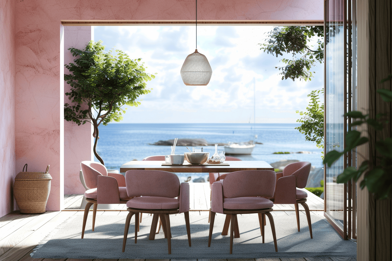 Coastal dining room color schemes inspired by the sea and sky