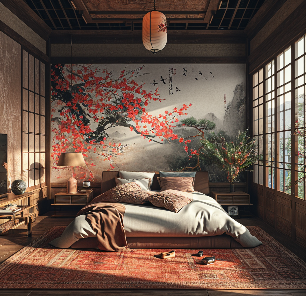 Contemporary Japanese bedroom ideas for modern homes.