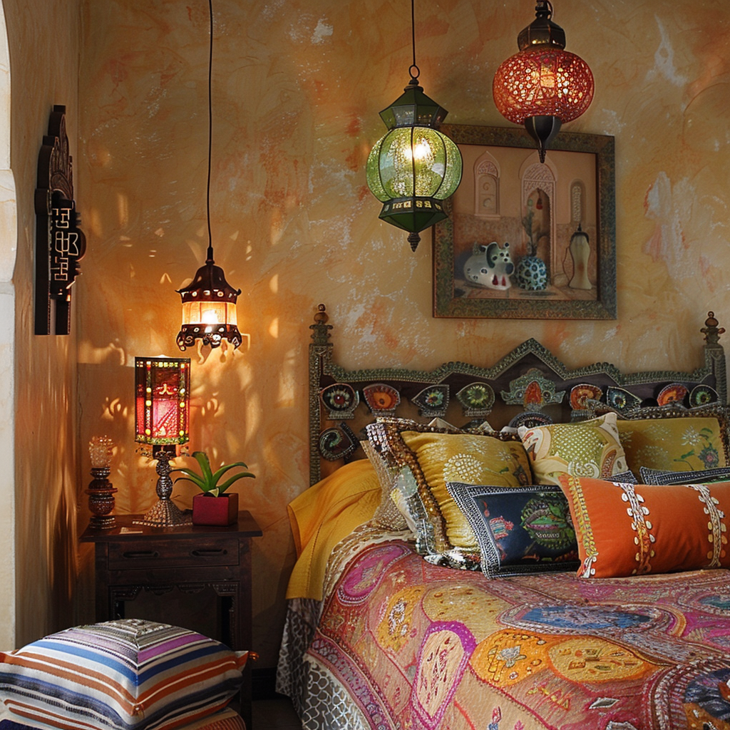 Decorative moroccan colors