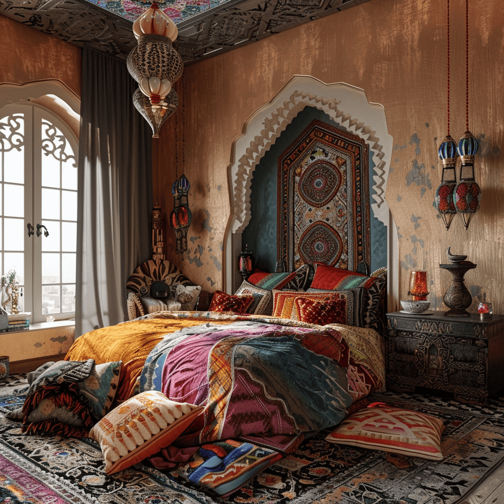 Dimensional moroccan palette