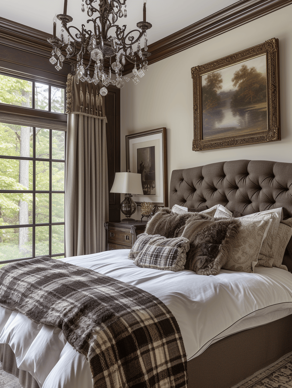 Elegant Victorian bedroom capturing the modern Victorian lifestyle with sophisticated decor