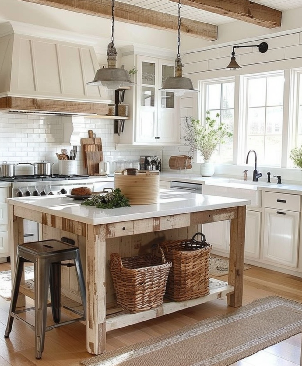 Farmhouse kitchen essentials showcasing modern and cozy design elements