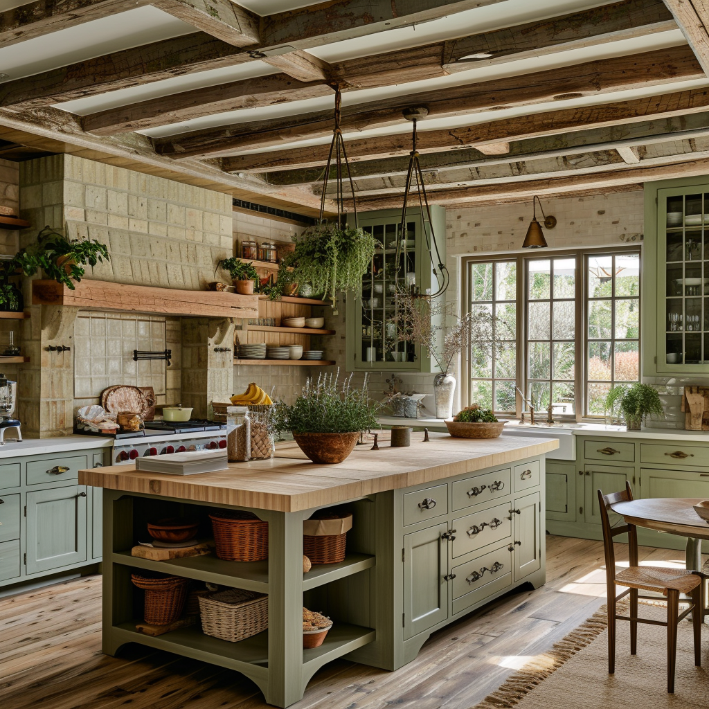 Farmhouse kitchen perspectives showcasing refreshing modern designs with cozy touches