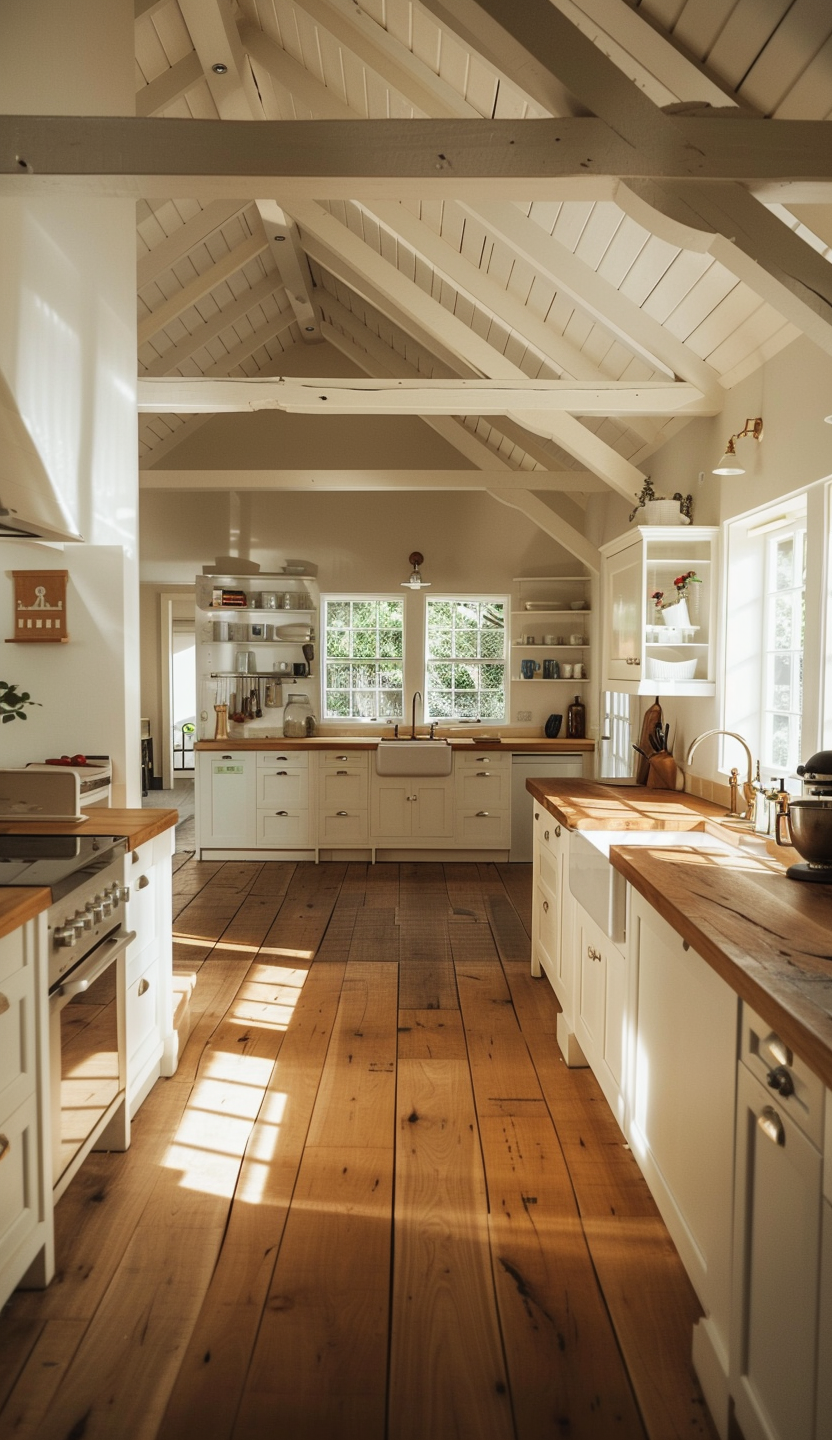 Farmhouse kitchen transformations before and after, showcasing modern and cozy renovations