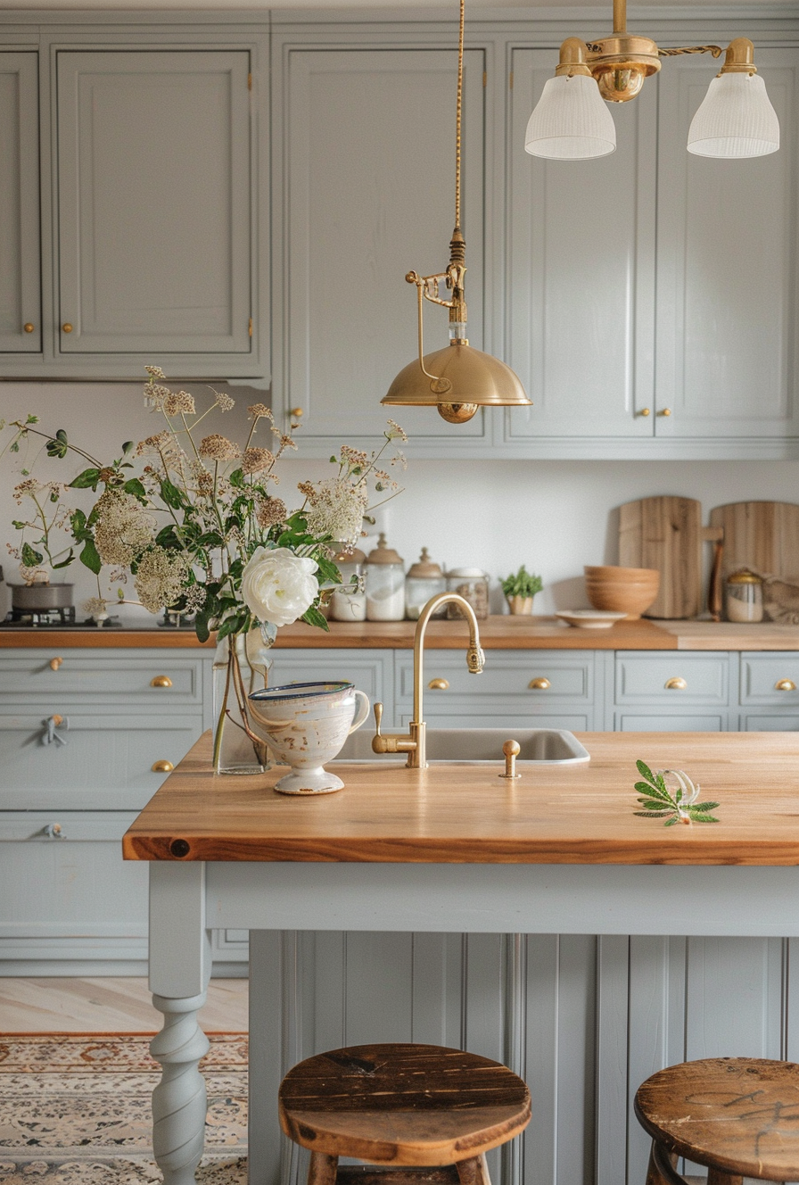 Farmhouse kitchen visions depicting modern elegance alongside farmhouse charm