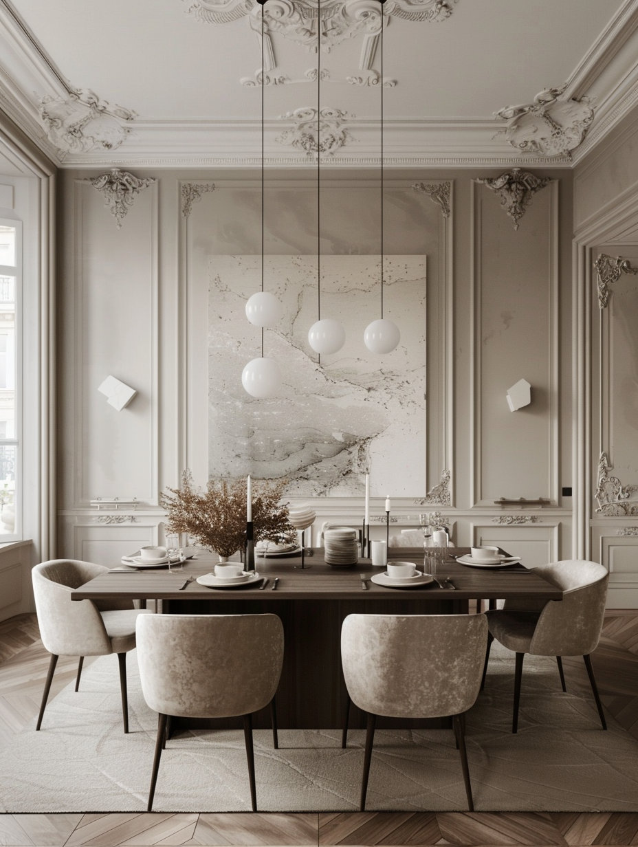 French Parisian dining essentials for creating a space of elegance and sophistication