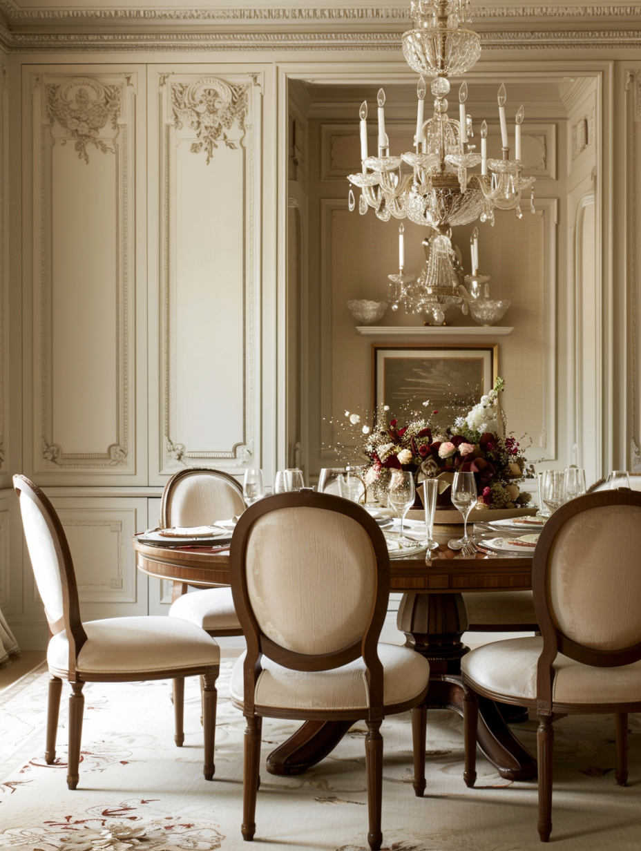 French Parisian dining innovations blending traditional designs with modern aesthetics