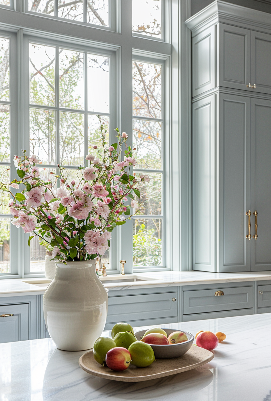 French Parisian kitchen design ideas with a modern twist, including sleek appliances and minimalist decor