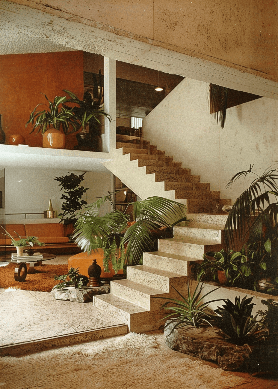 Hallway design ideas for retro enthusiasts with a passion for the 70s