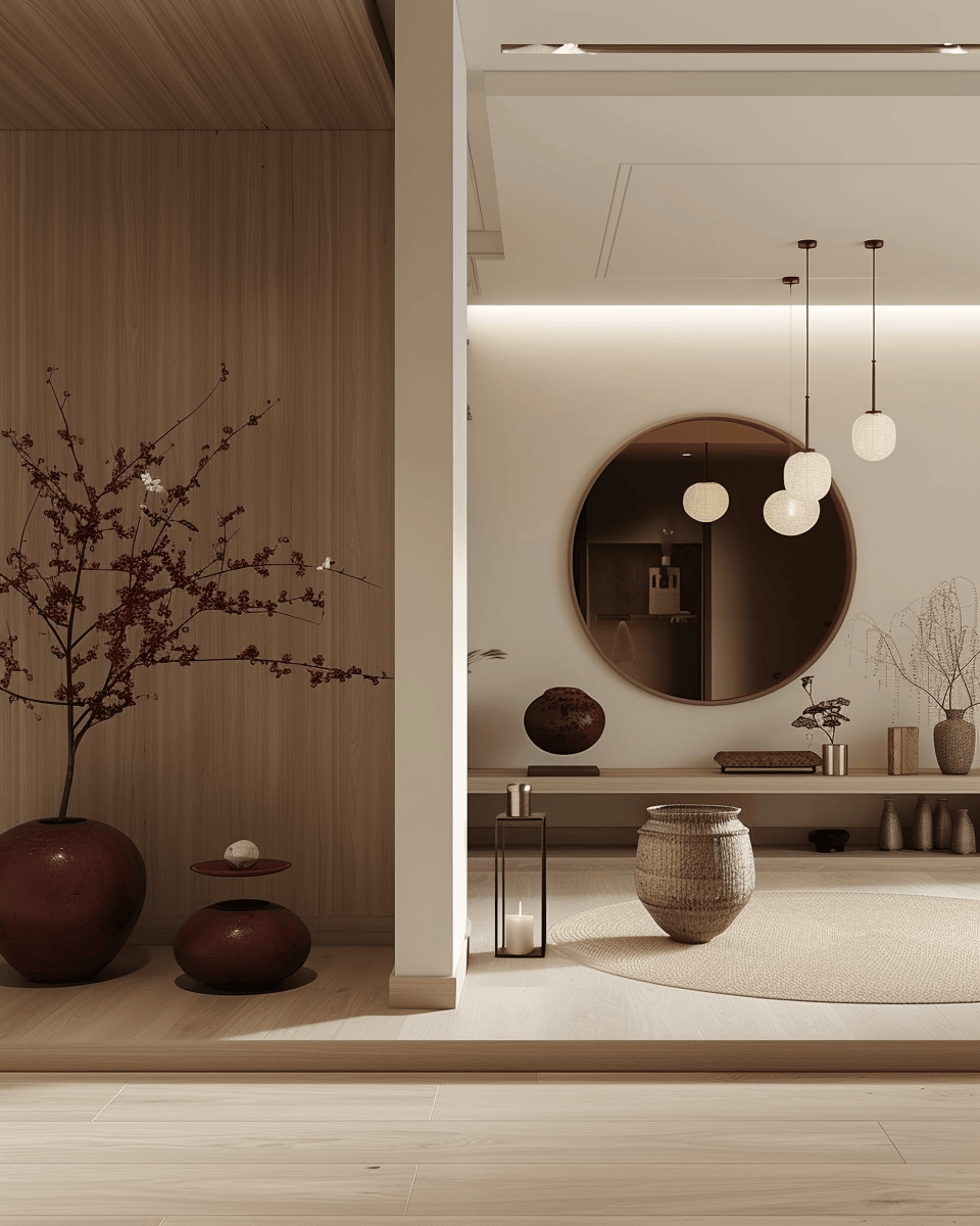 Japandi entryway ideas for a modern home with a touch of zen inspired decor