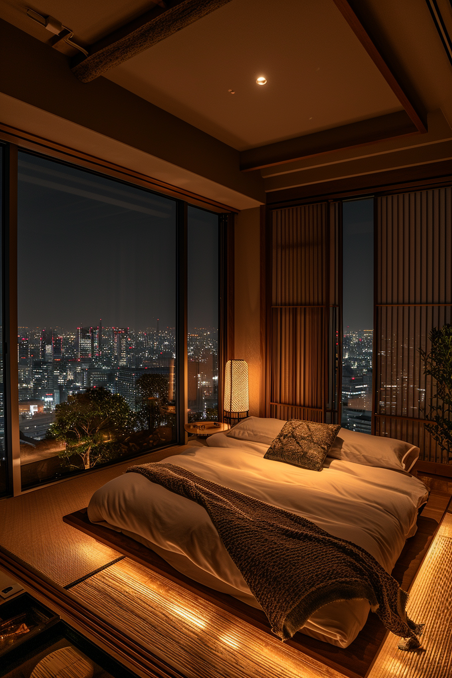 Japanese bedroom decor that captures the essence of Zen living.