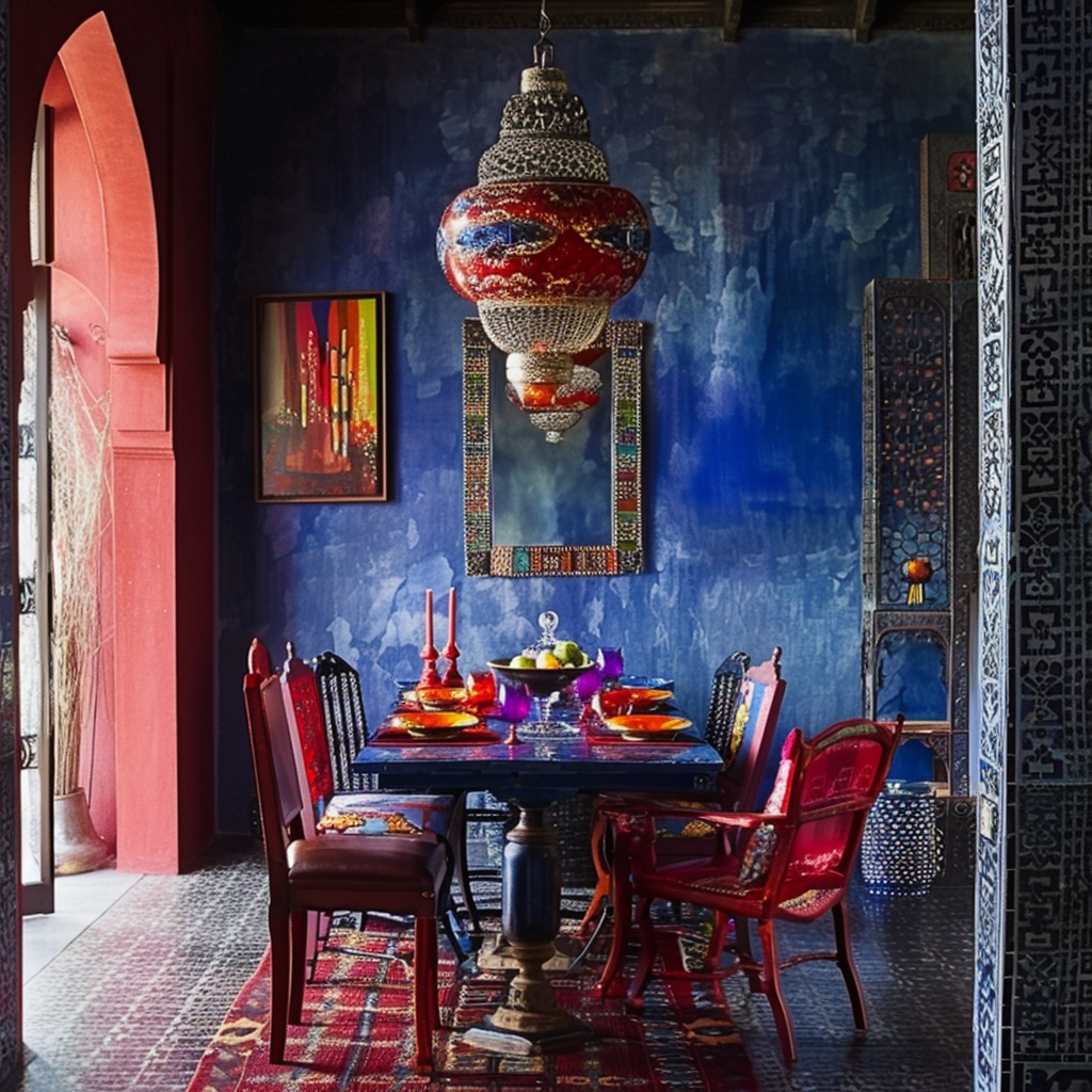 Moroccan daring saturated tones