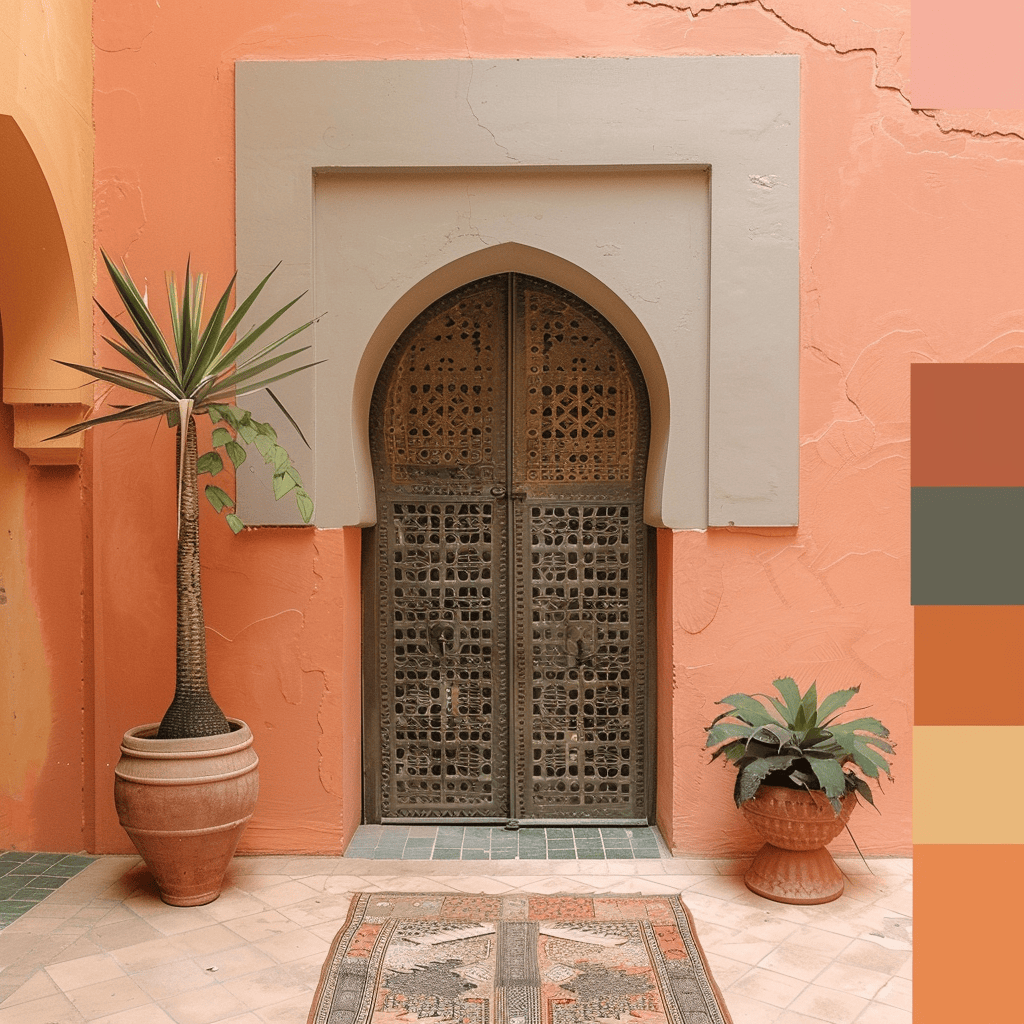 Moroccan earthy warm tones