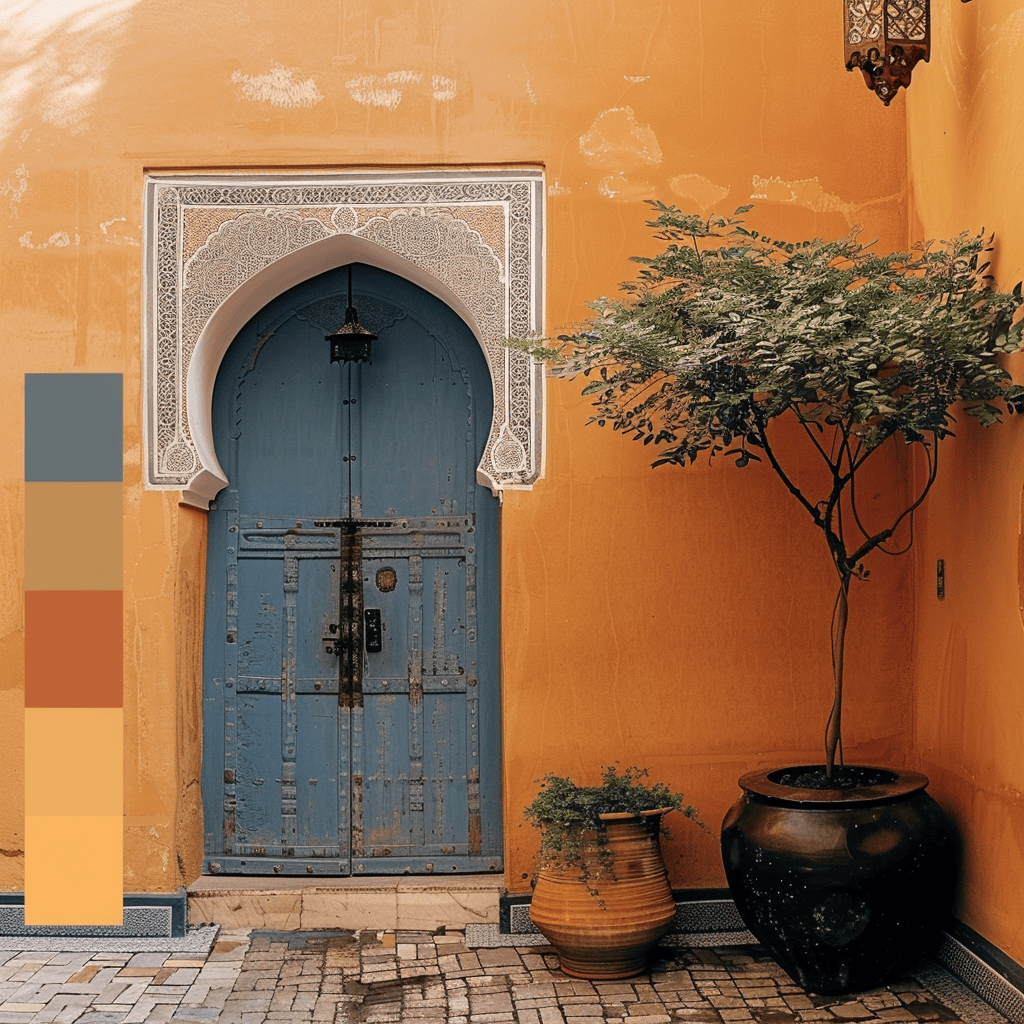 Moroccan inspired color schemes