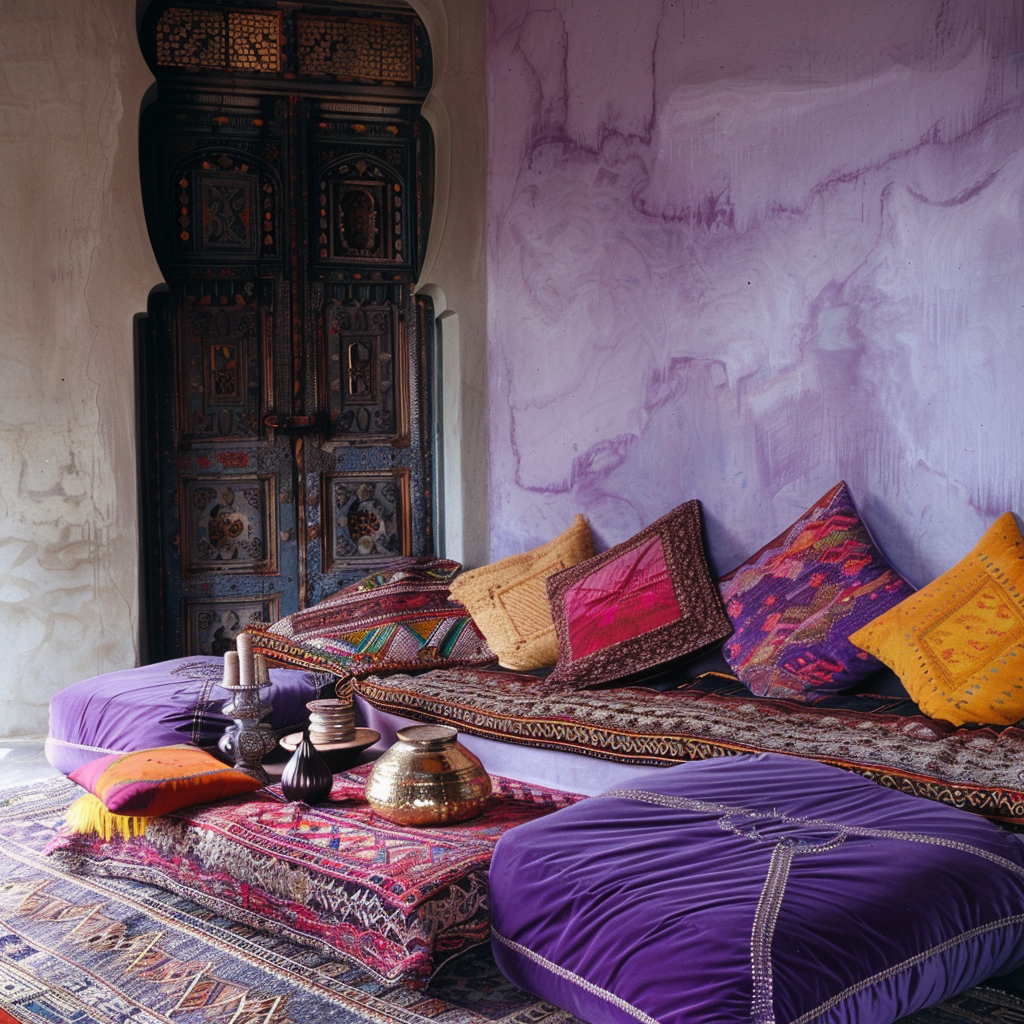 Moroccan relaxing color ambiance