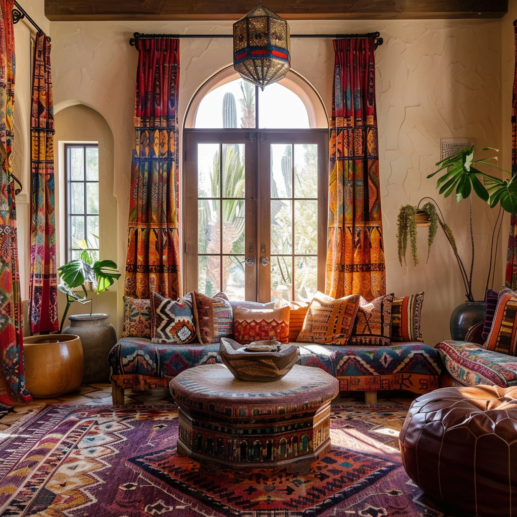 Moroccan upholstery textiles