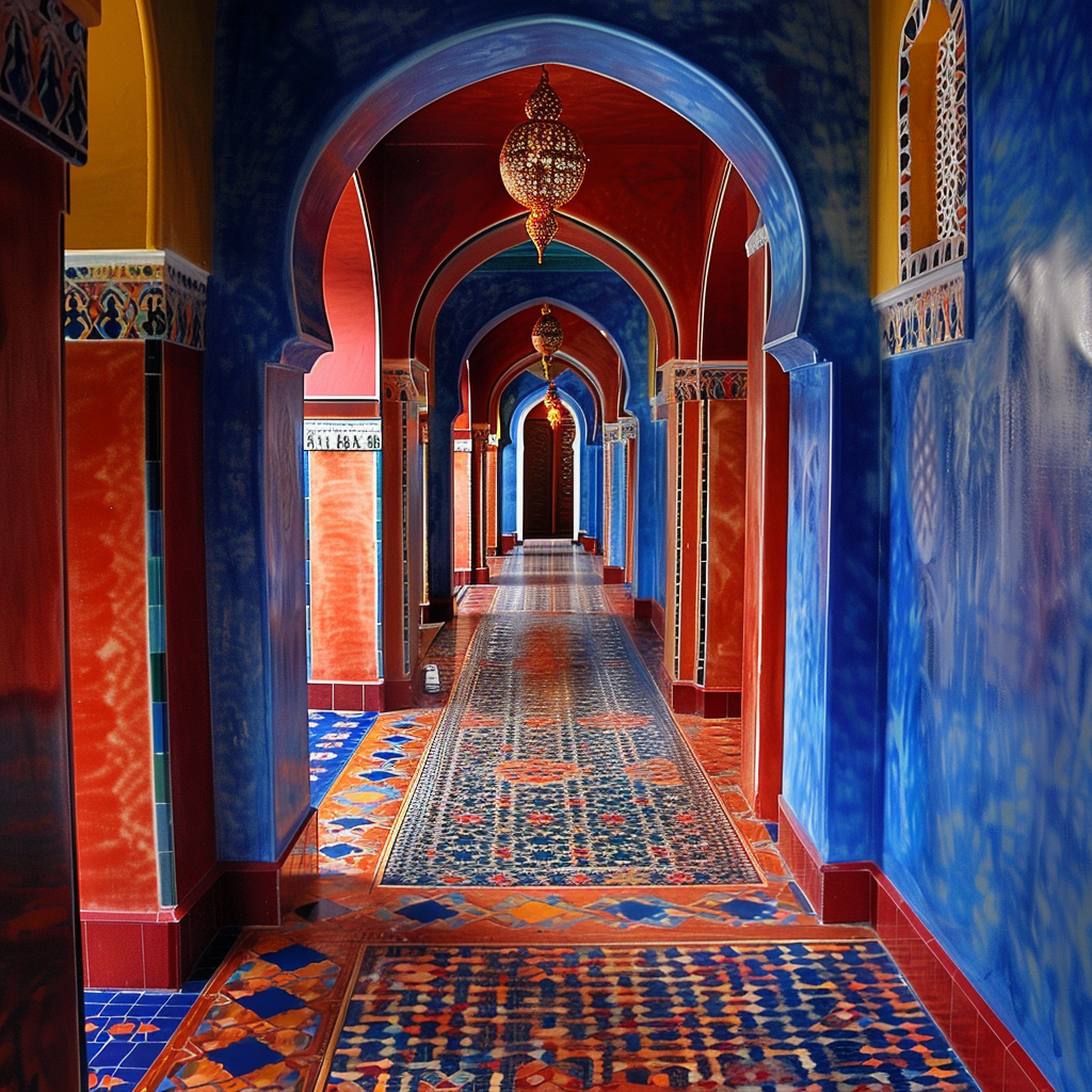 Movement moroccan corridor colors
