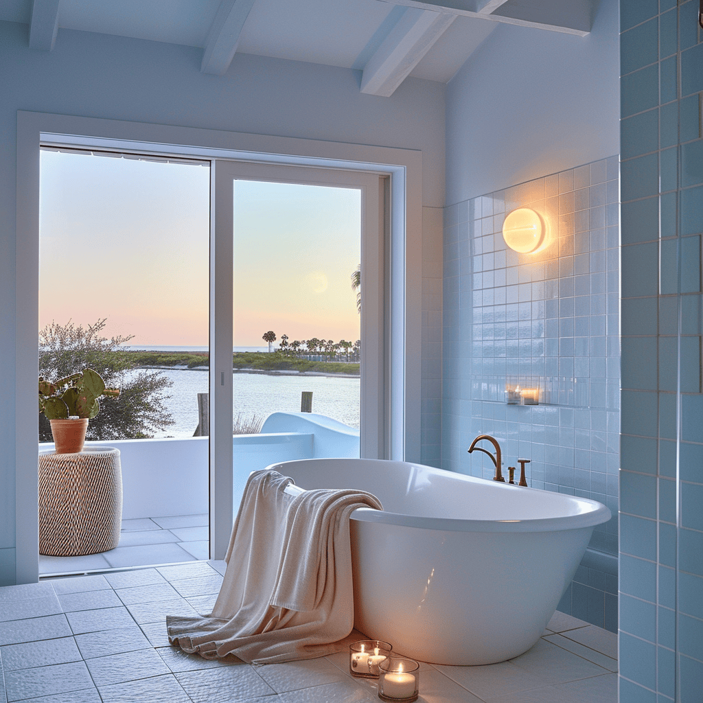 Ocean-Inspired Elegance 31 Coastal Bathroom Design Ideas