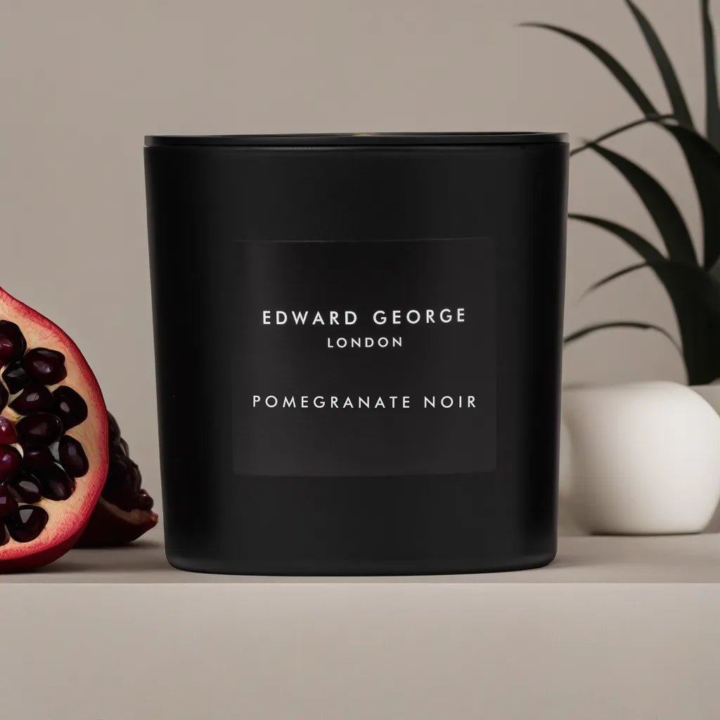 pomegranate noir candles home fragrance decor room living edward george london luxury gift ritual scent set lid mineral best black wax scented candle women men large 2