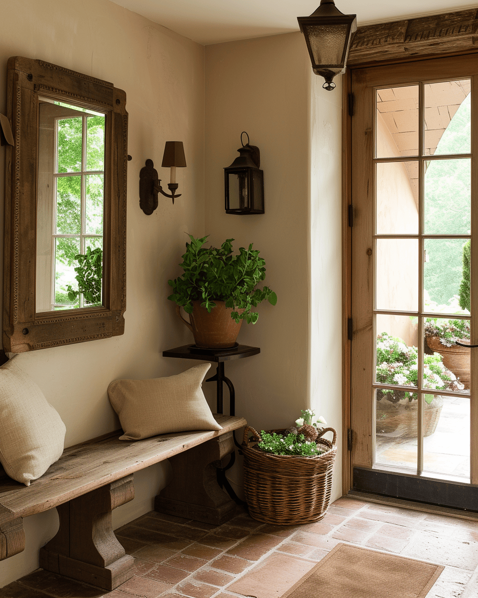 Rustic hallway