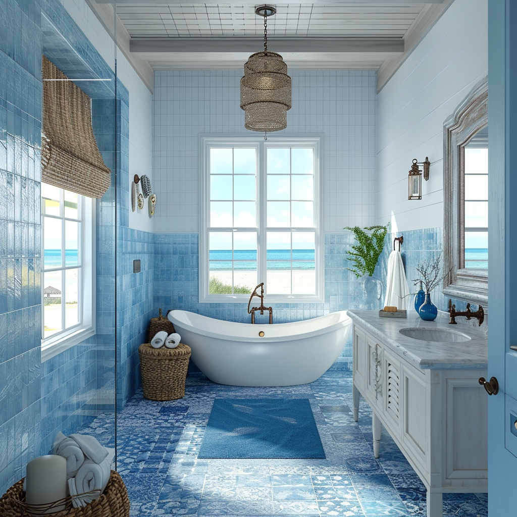 Seashore Vibes 31 Captivating Coastal Bathroom Designs