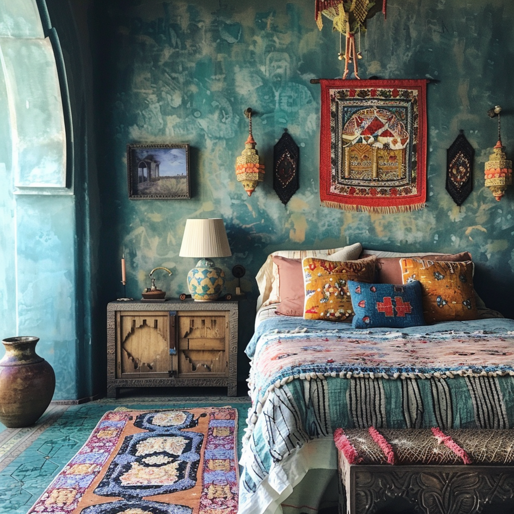 Soothing moroccan sleep space