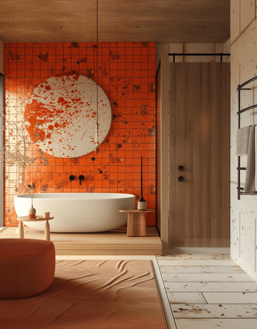 Space transformation concepts from 70s bathroom design for a retro flair