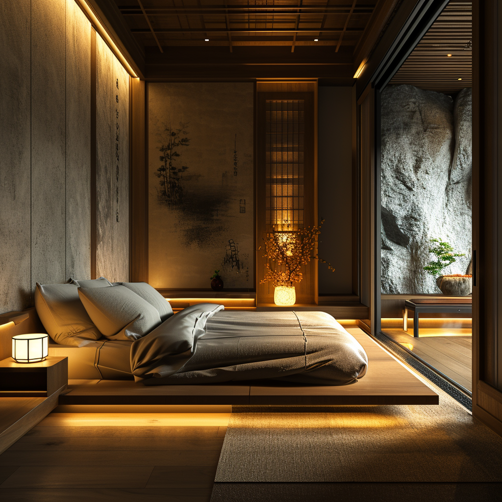 Stylish Japanese bedroom ideas blending functionality and aesthetics.