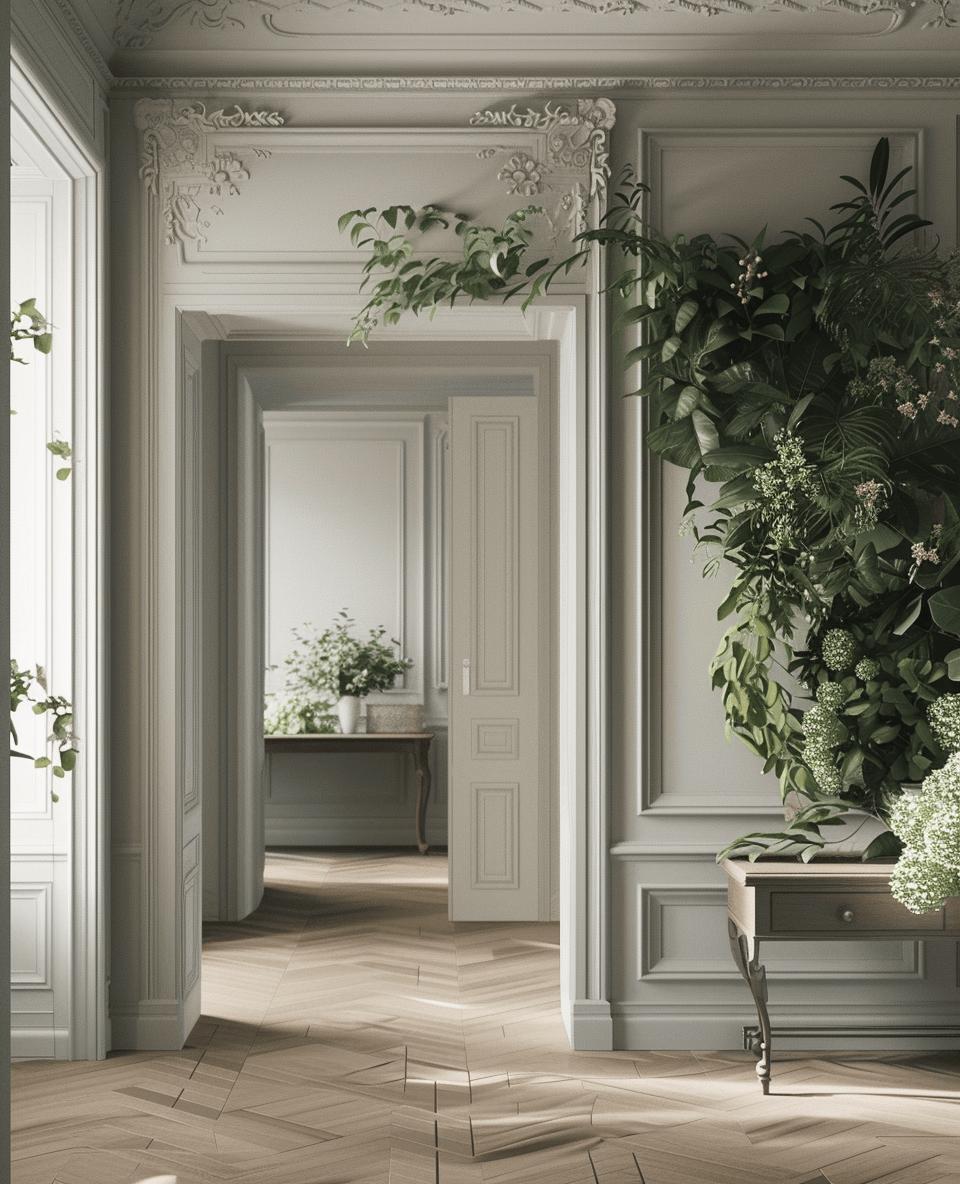 Traditional Victorian hallway flooring ideas showcasing elegant materials and patterns