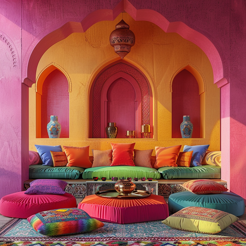 Triadic moroccan color scheme