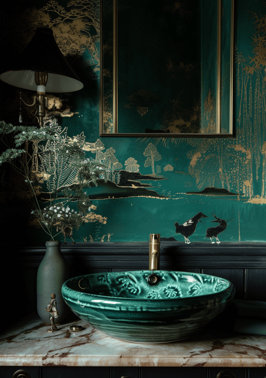 Victorian Bathroom Ambiance Understated elegance in a Victorian bathroom