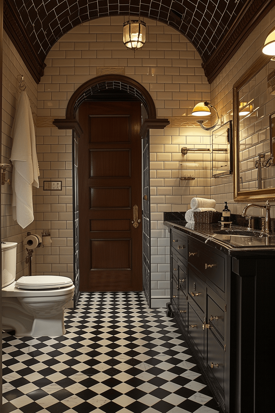 Victorian bathroom featuring a classic clawfoot bathtub and ornate fixtures