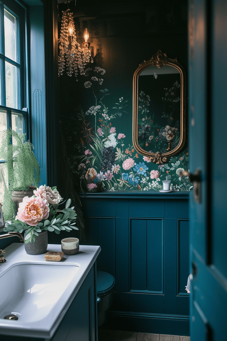 Victorian bathroom vanity, a vintage piece repurposed with charm