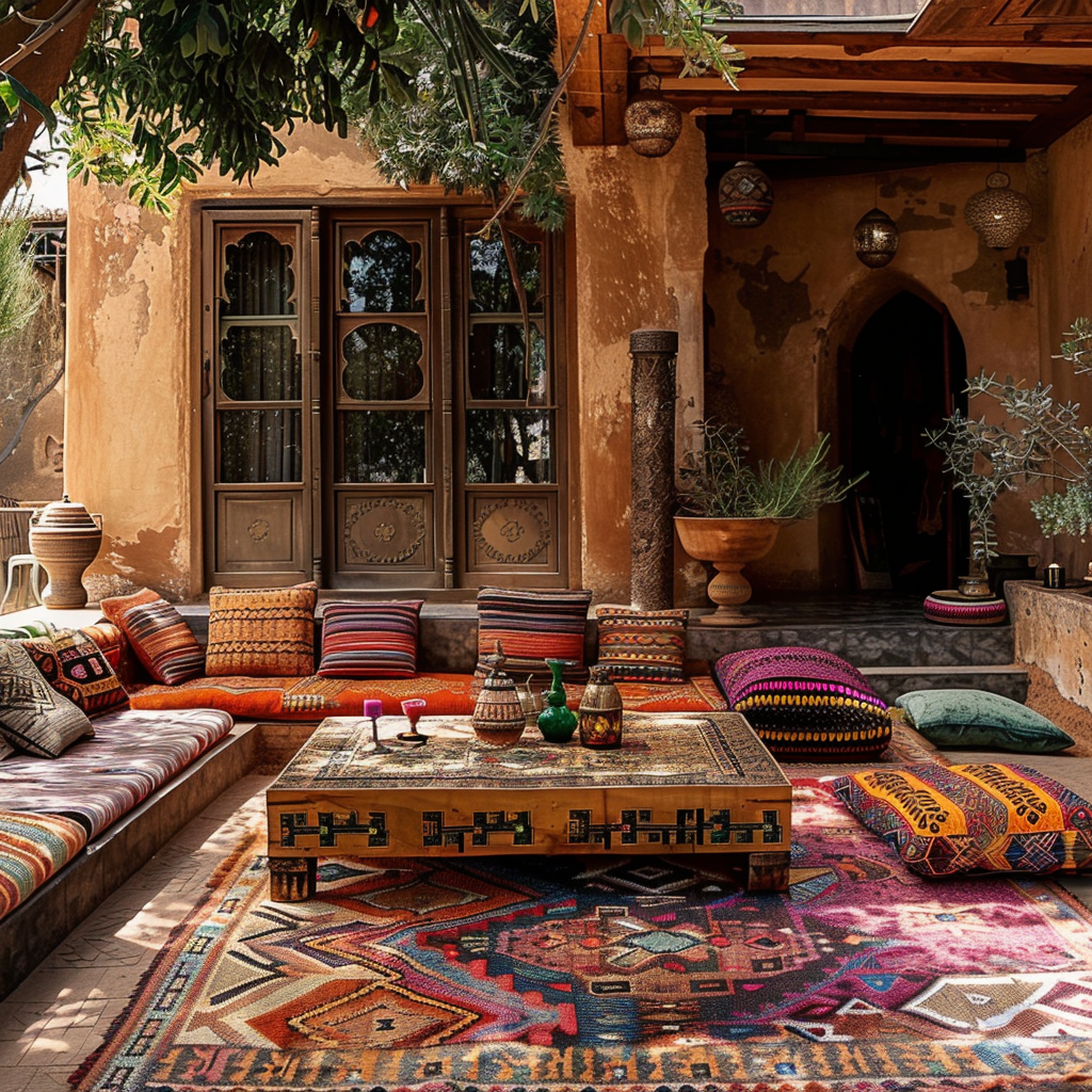 Warm moroccan nature hues