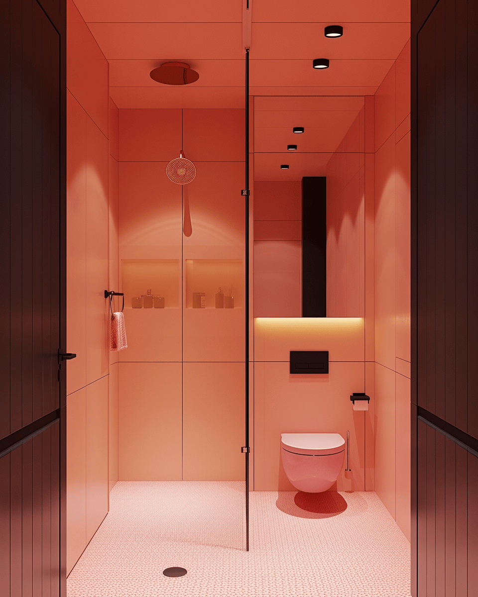 World of retro glamour with 70s bathroom design inspirations