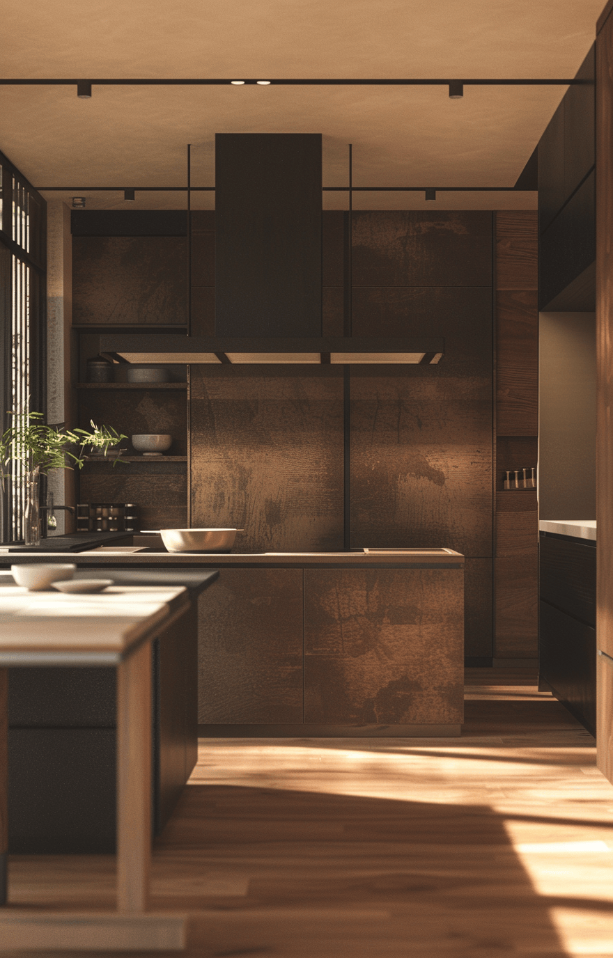 a Japandi kitchen accessories carefully selected for a harmonious space