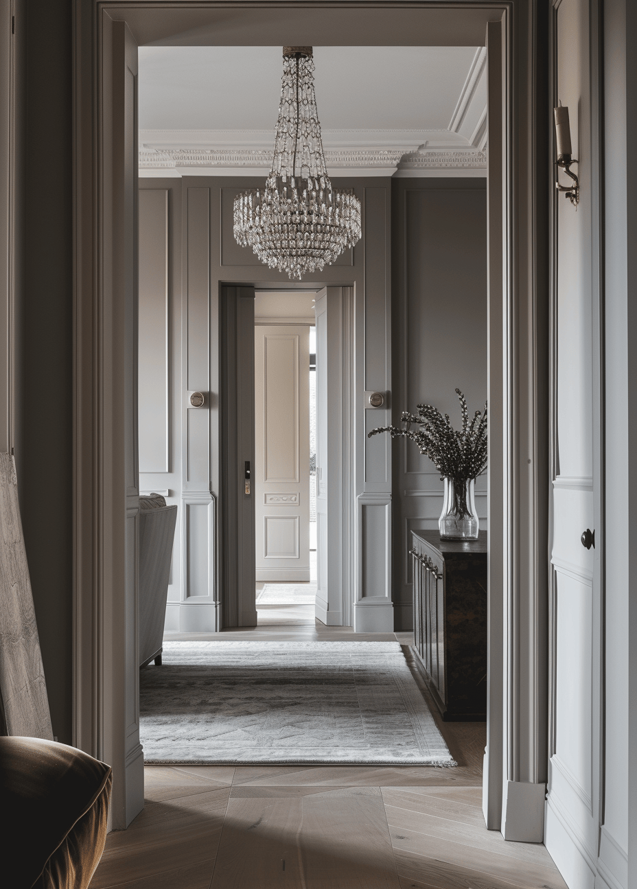 a Themed Victorian hallway decor ideas capturing the essence of the Victorian era
